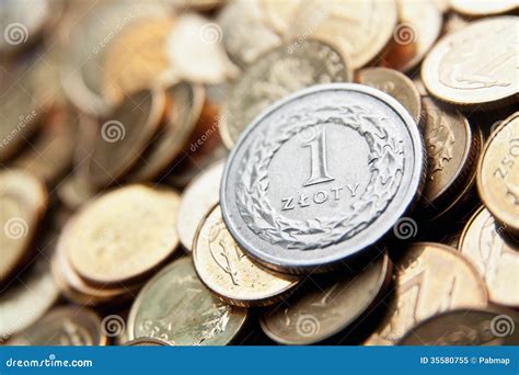 Polish Currency with Zloty Coins Stock Image - Image of cash, banking ...