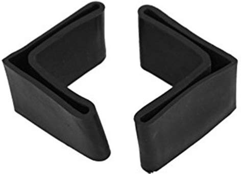 BOLT 10 Pcs Rubber Black Slotted angle Bush L angle foot pad Cap Hose ...