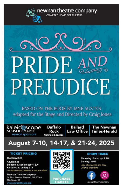Pride and Prejudice — Newnan Theatre Company