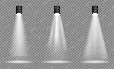 Vector set of light light source studio lighting walls png spotlight ...