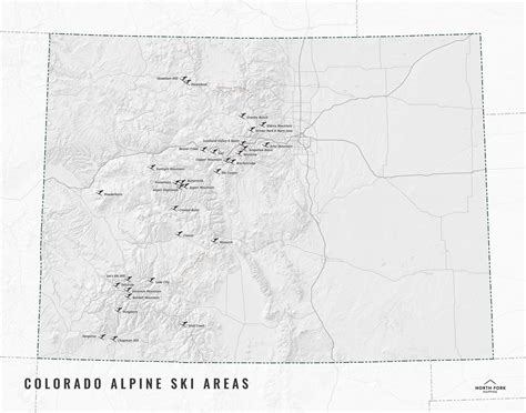 Colorado Mountain Ranges Map — North Fork Mapping