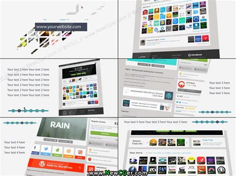 简洁直观的企业网站宣传推广AE工程_新CG儿 - 数字视觉分享平台 | AE模板_视频素材_免费下载