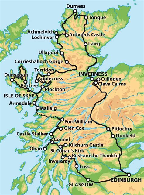 #scotland #complete #private #tour #day #the #map #ofPrivate 7 Day Tour - The Complete Tour of ...