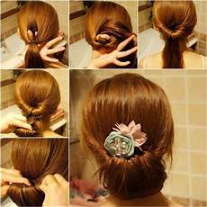Hairstyle Easy To Make by How To Diy Easy Twisted Hair Bun Hairstyle Hairstyle Easy To Make