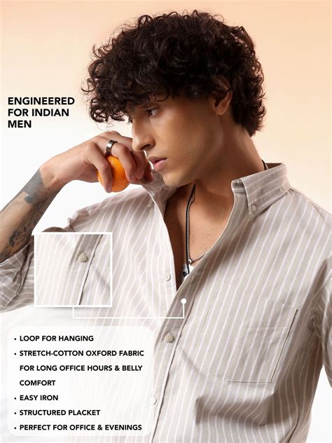 Sage Oxford Stretch Shirt | Indian Fit | ELEVATED