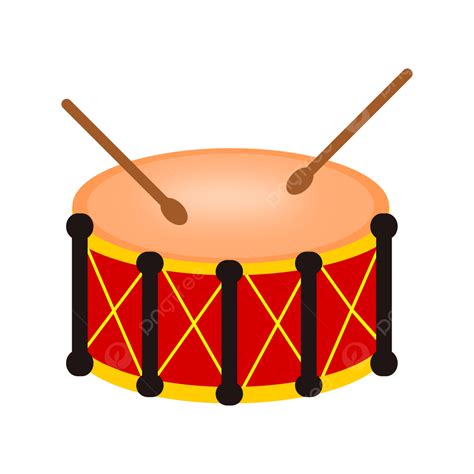 Cartoon Drum Illustration, Drum Clipart, Cartoon Clipart, Hand Drawn ...