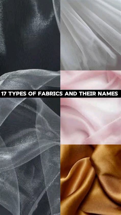 Best 13 Types of Fabrics and Materials with Names and Pictures – Makyla ...