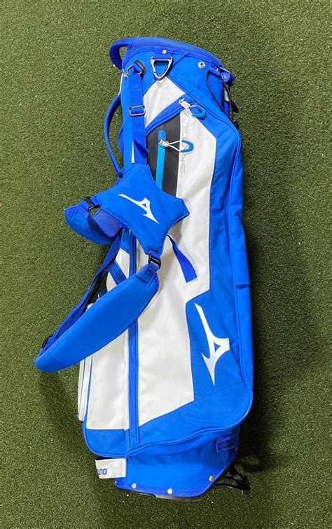 Mizuno BR-D3 Stand Bag Blue White 4-Way Divide Dual Strap Golf Bag | SidelineSwap