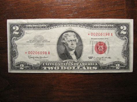 1963 Red Seal 2 dollar bill *****Star Note***** | #1933457352