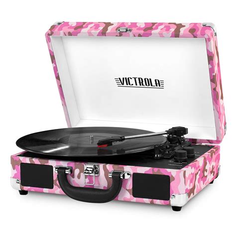 Victrola Vintage 3-Speed Bluetooth Portable Suitcase Record Player with ...