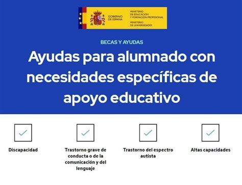 Becas NEAE curso 2025-2026