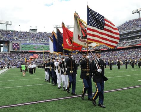 Armed Forces Color Guard render honors at NFL games | Article | The ...
