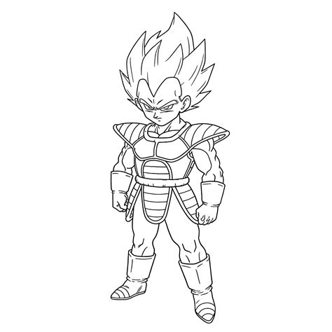 Dragon Ball Z Majin Vegeta Coloring Pages [2025]