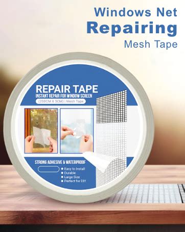 HOOPOES Mosquito Net Repair Tape | Strong Adhesive & Waterproof Window ...