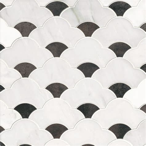 Harlow with Vintage Patina Stone Mosaic Floor and Tile - 11 x 11 | Wall ...