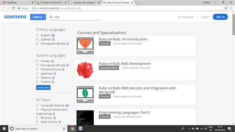 Image result for Ruby Programming Language Tutorials