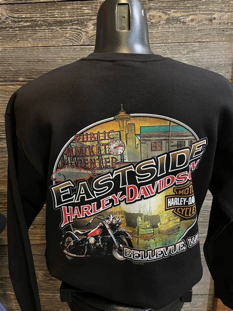 Eastside Harley-Davidson® Men's Black Crew Neck – Mt. Rainier Harley ...