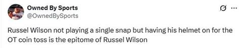 Benched Russell Wilson ripped for wearing his helmet for New York ...