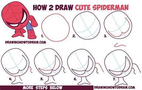 spiderman drawing easy step by step