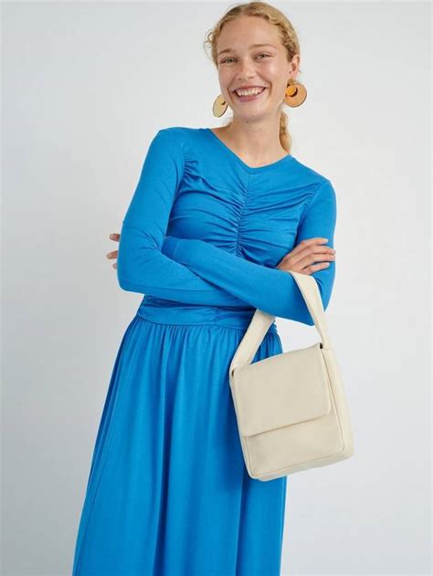 InWear Zolly Slim Fit Long Sleeve Dress, Spring Blue