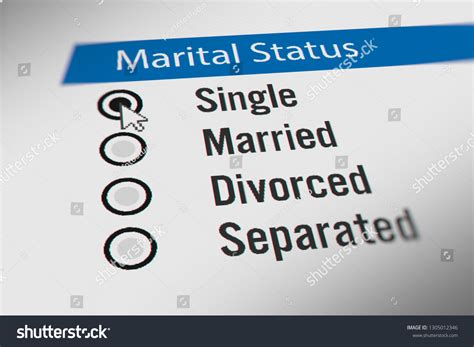 Mouse Cursor Choosing Marital Status Single Stock Illustration ...