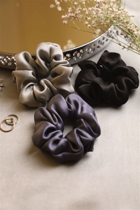 Buy Pure Silk Scrunchies Online for Hair | Spotstyl