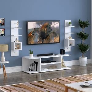 ANIKAA TV Entertainment Unit / TV Cabinet/ TV Stand Engineered Wood TV ...