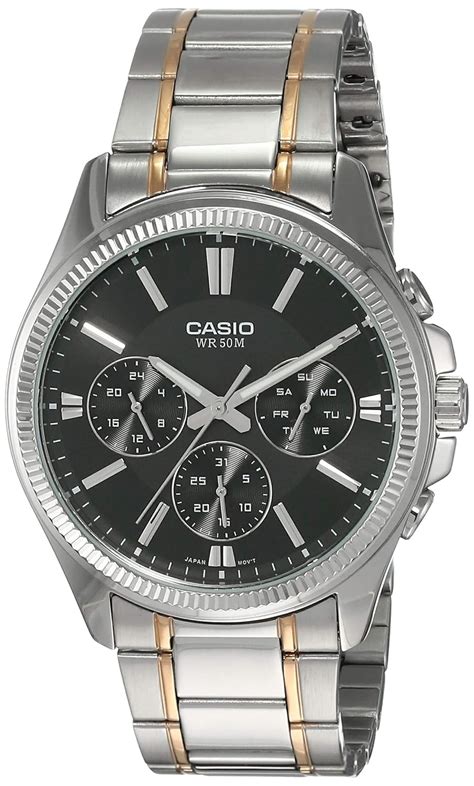 Casio Analog Blue Dial Men's Watch-MTP-1375HRG-1AVIF (A1658) : Amazon ...