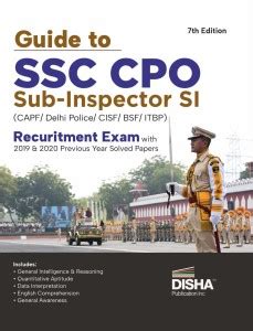 Guide to Ssc CPO Sub-Inspector Si (Capf/ Delhi Police/ Cisf/ Bsf/ Itbp ...
