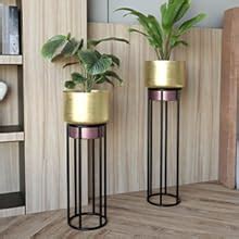 Lifelong Metal Set of 2 Plant Stand for Balcony & Living Room Capacity ...