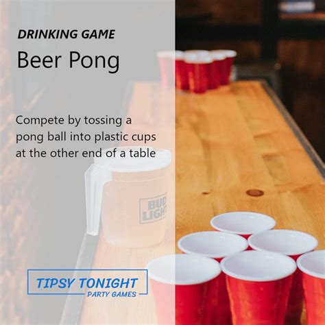 Beer Pong Drinking Game - Tipsy Tonight