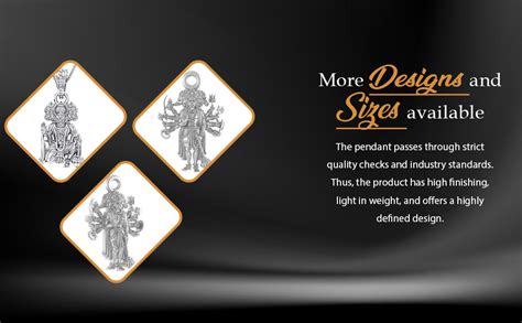 Akshat Sapphire Sterling Silver (92.5% purity) God Panchmukhi Hanuman ...