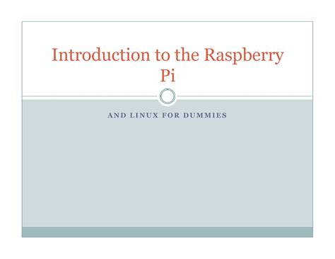 Raspberry Pi - Internet of Things Laboratory - AND LINUX FOR DUMMIES ...
