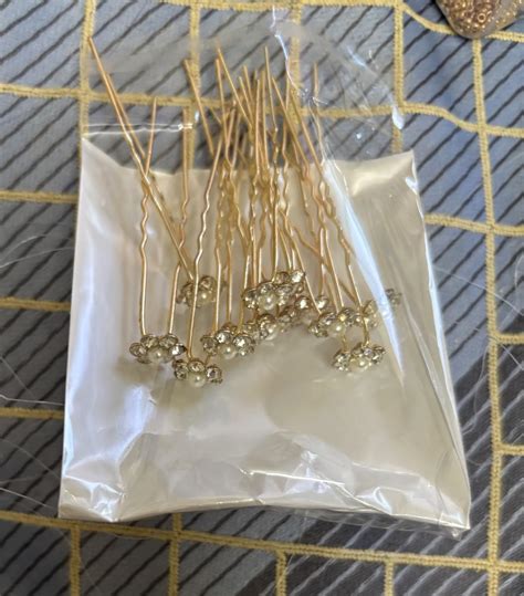 Buy TEMPERIA (12pcs) Diamond Pearl U Pins Hair Accessories for Women ...
