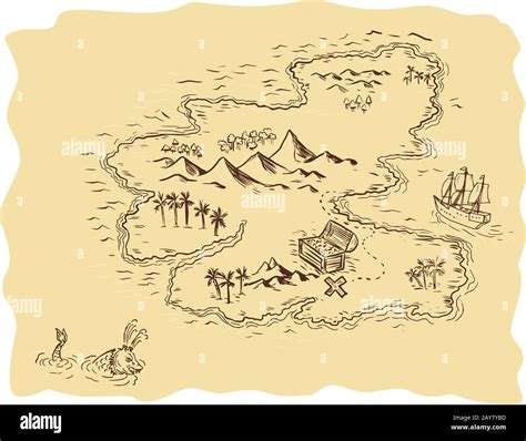 Simple Pirate Map Pirate Treasure Map!