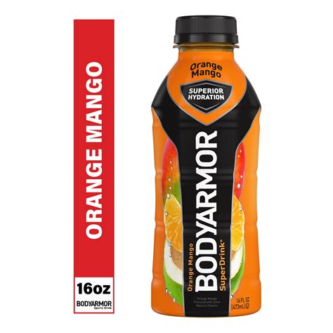 BODYARMOR SuperDrink Orange Mango Sports Drink, 16 fl oz, (Pack of 8 ...