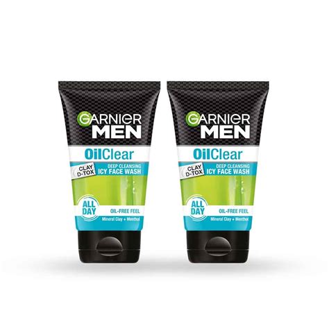 Garnier Men Oil Clear Clay D Tox Facewash - Face Wash For Oily Skin