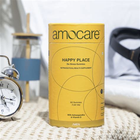 De-Stress Gummies for Men | Ashwagandha & Vitamin-D | Amocare