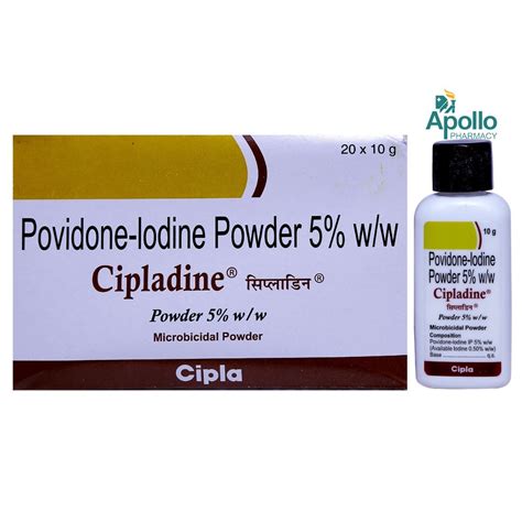 Cipladine 5% Powder | Uses, Side Effects, Price | Apollo Pharmacy