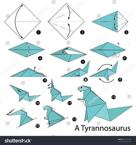 Origami Easy Dinosaur