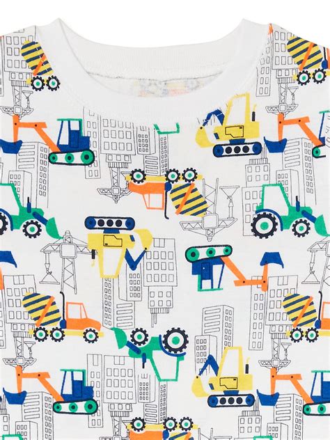 Buy Wonder Nation Baby and Toddler Boy Snug-Fit Cotton Pajama Sets, 6 ...