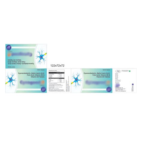 Cyanocobalamin + Vitamin B6 + Alphalipoic Acid + Folic Acid Tablets Pr