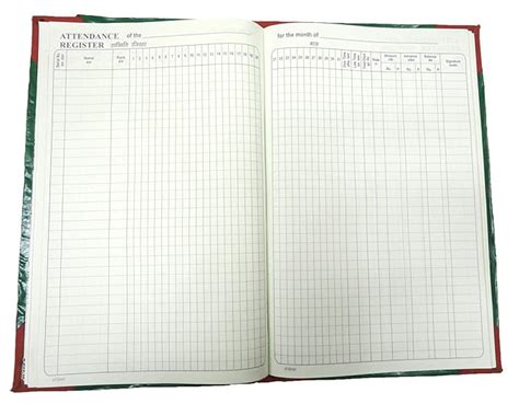 Ayaan Attendance Register Book for School-Offices for Keeping Record of ...