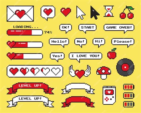 Pixel art retro gra w stylu vintage z lat 90. 8-bitowa ilustracja ...