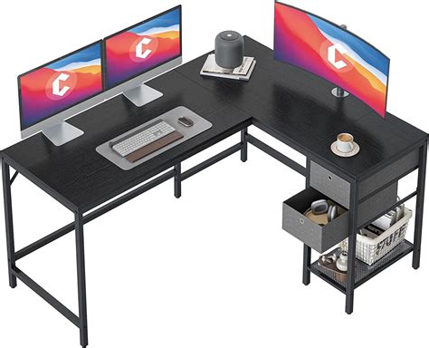 CubiCubi L Shape Desk, Home Office Corner Desk, | Ubuy India