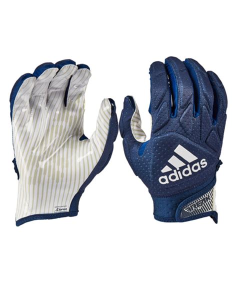 navy blue adidas football gloves