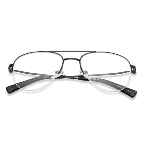 Buy Black Half Rim Aviator Vincent Chase SLEEK STEEL VP059 -C3 ...