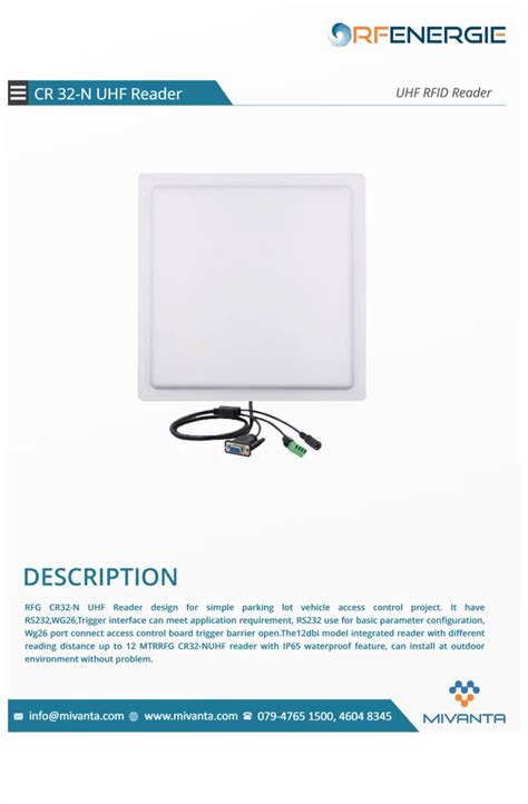 UHF Integrated Reader - Rfid System Solution Wholesale Distributor from ...