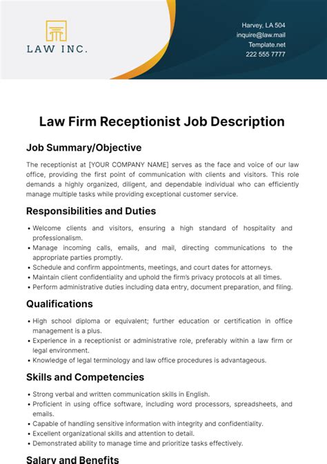 Legal Receptionist Jobs - Surveys Hyatt