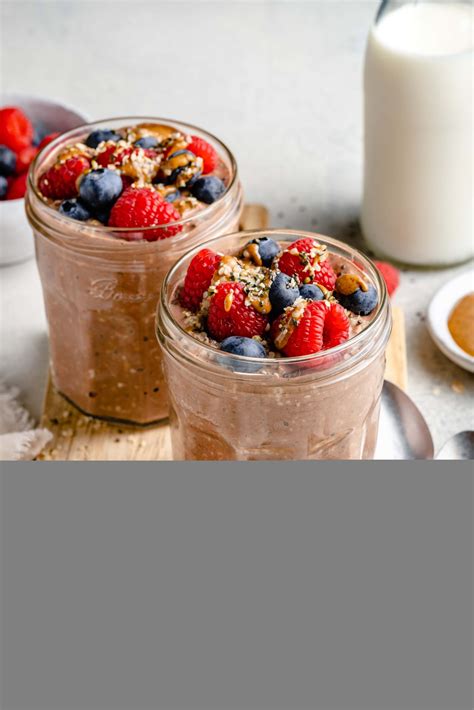 Chocolate Overnight Oats - All the Healthy Things